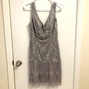 Sue Wong beaded fringe dress